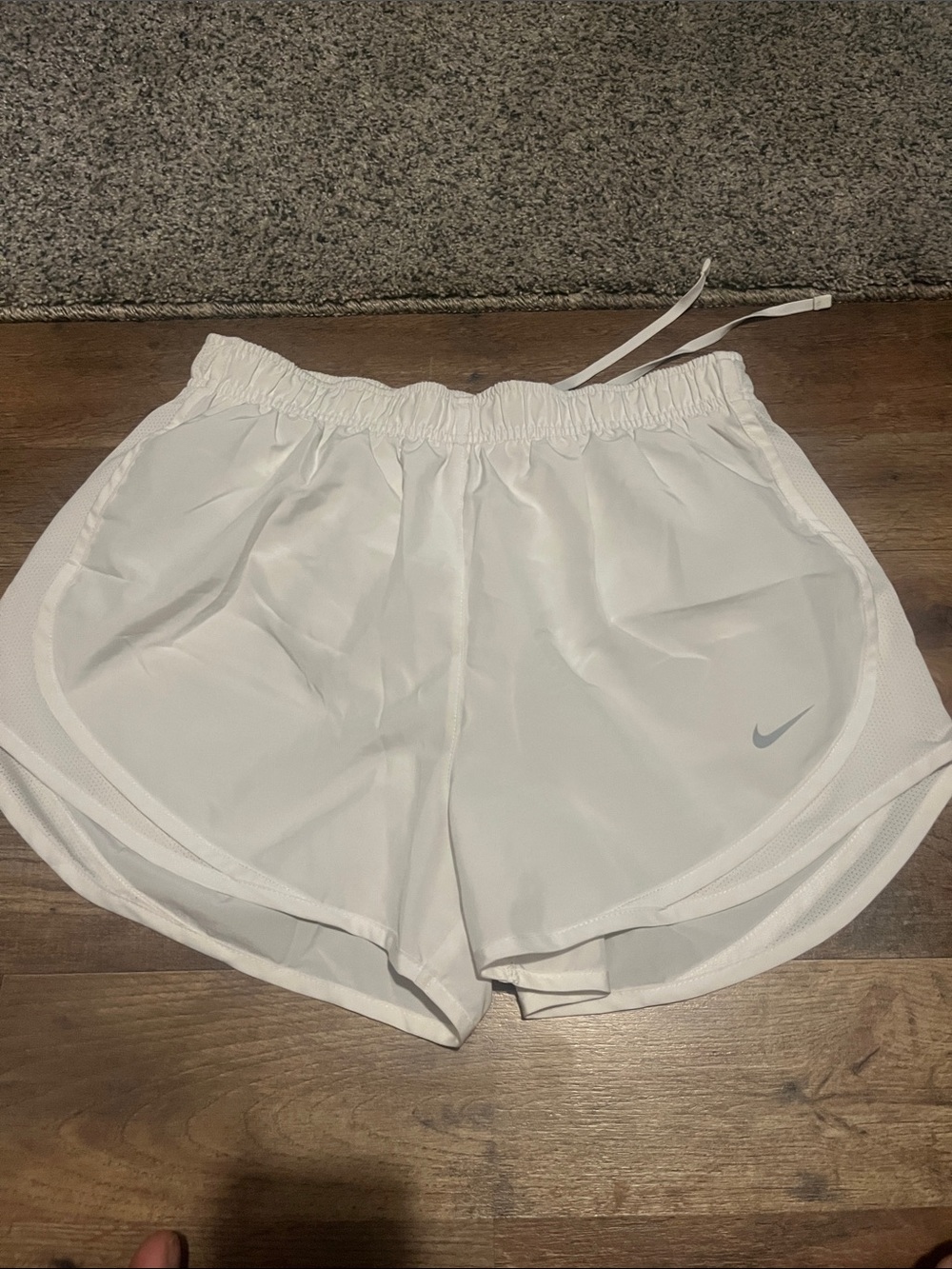 Nike White Women's Athletic Running Shorts